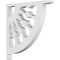 Ekena Millwork Classic Wagon Wheel Architectural Grade PVC Bracket, 5/8"W X 6"D X 6"H BKTP01X06X06CW - alternate 1